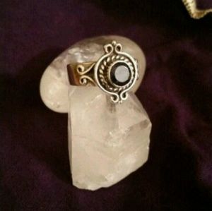 Onyx sterling silver size 9